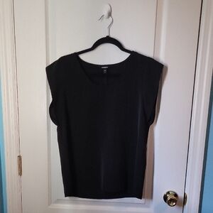 Express Women's Black Short Sleeve Top